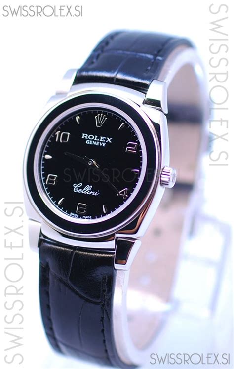 cinturino rolex cellini cestello|rolex cellini black strap.